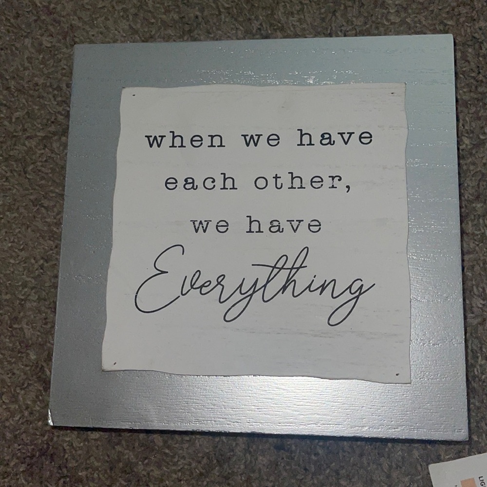 Cute quote decor